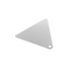 Raschietto per pasticceria - triangolare - 110 x 110 mm | 554227