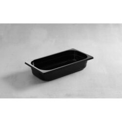 Contenitore Gastronorm GN 1/4 - 65 mm POLICARBONATO - nero | Hendi 862636