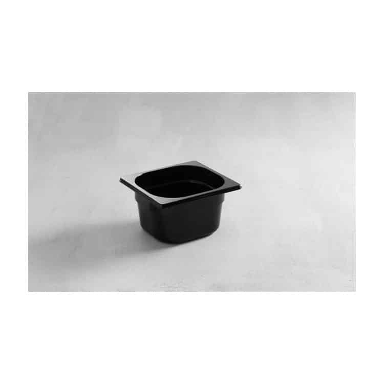 Contenitore Gastronorm GN 1/6 - 100 mm - POLICARBONATO - nero | Hendi 862728