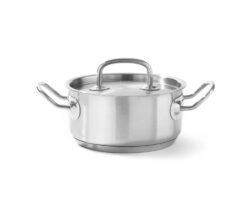 Pentola bassa con coperchio - 1,4 L - Kitchen Line | Hendi 836002