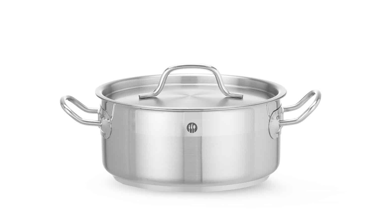 Pentola bassa con coperchio - 2,8 L - Ø 200 mm - Profi Line | Hendi 830208