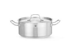 Pentola bassa con coperchio - 4,8 L - Ø 240 mm - Profi Line | Hendi 830406