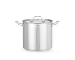 Pentola alta con coperchio - 9,8 L - Ø 240 mm - Profi Line | Hendi 832400