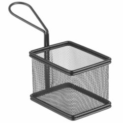 Mini cestello per fritture nero - 100 x 80 mm | Hendi 425619