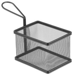 Mini cestello per fritture nero - 125 x 100 mm | Hendi 425626