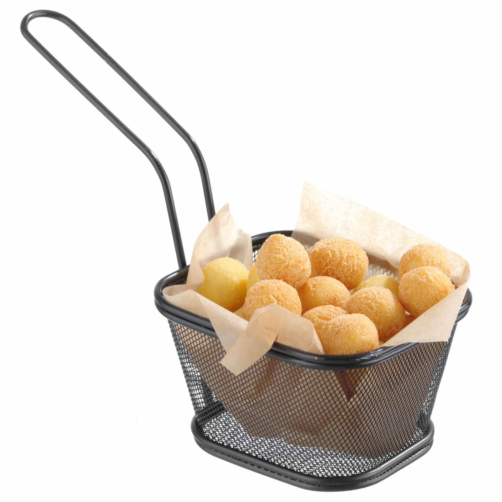 Mini cestello per fritture nero - 130 x 115 mm | Hendi 425695