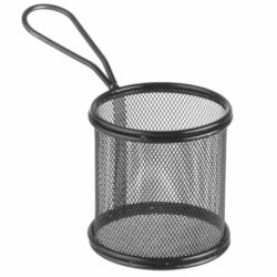 Mini cestello per fritture nero - Ø 90 x 90 mm | Hendi 425633