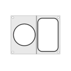 Matrice per termosigillatrice Hendi - vassoio a 1 scomparti + contenitore - Ø 115 mm | Hendi 805657
