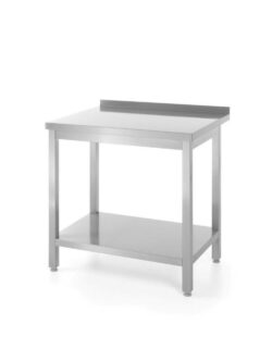 Tavolo da lavoro con ripiano Kitchen Line - 140 x 60 x 85 cm | Hendi 811481