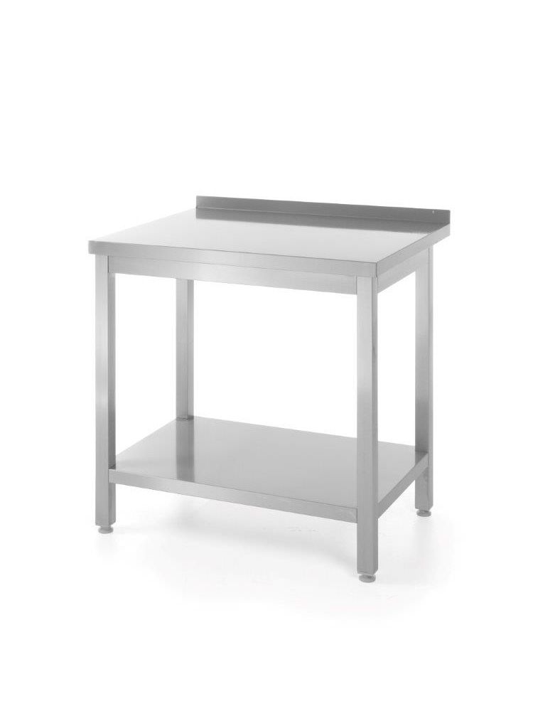 Tavolo da lavoro con ripiano Kitchen Line - 140 x 60 x 85 cm | Hendi 811481
