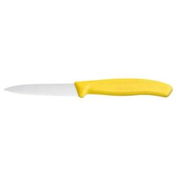Coltello per verdure 8 cm seghettato - giallo | Victorinox 6.7636.L118