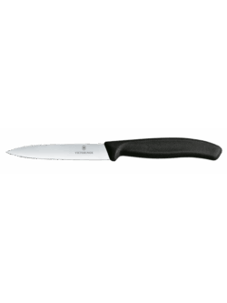Coltello per verdure 10 cm - nero | Victorinox 6.7703