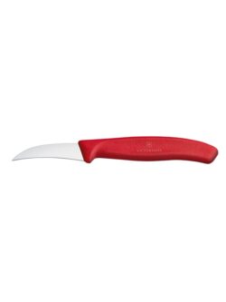 Coltello per verdure 6 cm curvo - rosso | Victorinox 6.7501