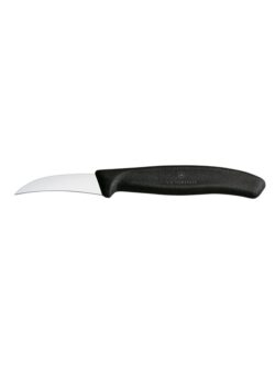 Coltello per verdure 6 cm curvo - nero | Victorinox 6.7503