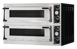 Forno per pizza a 2 camere - 13 800 W - Prismafood | Trays 44 Glass