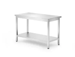 Tavolo da lavoro con ripiano Budget Line - 120 x 60 x 85 cm | Hendi 817179