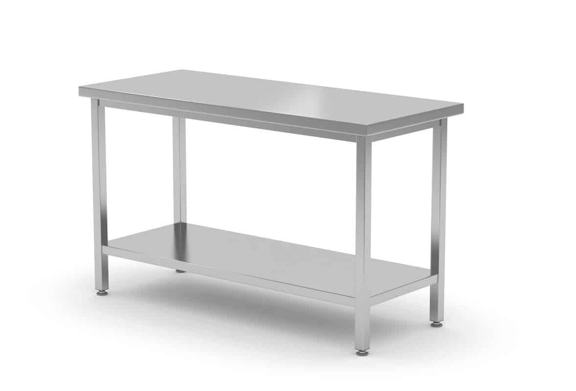 Tavolo da lavoro con ripiano Kitchen Line - 180 x 70 x 85 cm | Hendi 810743