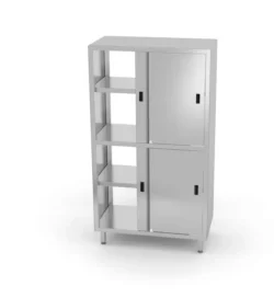 Armadio passante con porte scorrevoli - 100 x 60 x 180 cm | Hendi 811108
