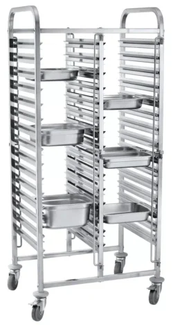 Carrello da servizio - 30×GN 1/1 - doppio | Hendi 810576