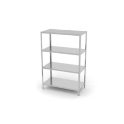Scaffale di stoccaggio - 4 ripiani - imbullonato - 100 x 60 x 180 cm | Hendi 812556
