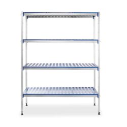 Scaffale di stoccaggio in alluminio - 128 x 40,5 x 168,5 cm | Hendi 812273