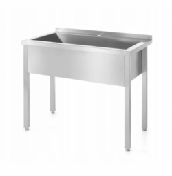 Tavolo lavello - saldato - 100 x 70 cm - Profi Line | Hendi 812860