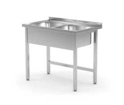Tavolo con lavello - 100 x 60 x 85 cm | Hendi 815007