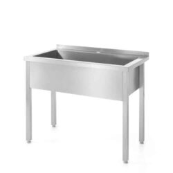Tavolo lavello - saldato 100 x 60 cm | Hendi 811832