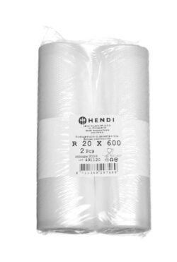 Sacchetti sottovuoto goffrati 20x600cm - 2 rotoli | Hendi 297469