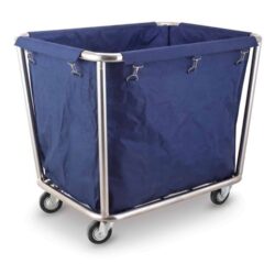 Carrello portabiancheria in acciaio inox con sacco estraibile - 900x650 mm | Amerbox