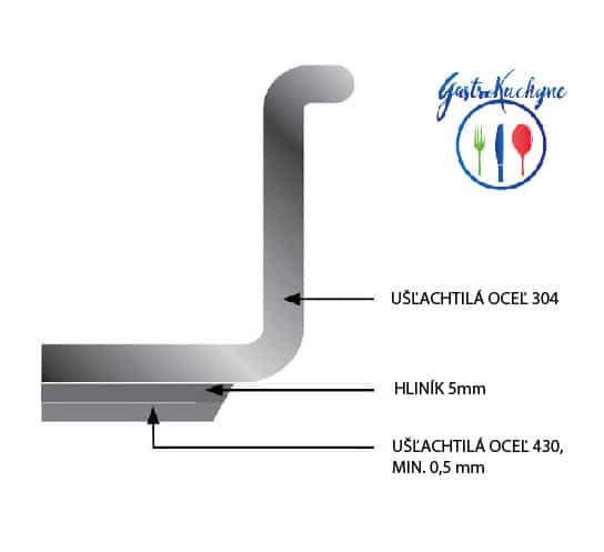 Pentola alta con coperchio -13,5 L - Ø 280 mm - Kitchen Line | Hendi 837405