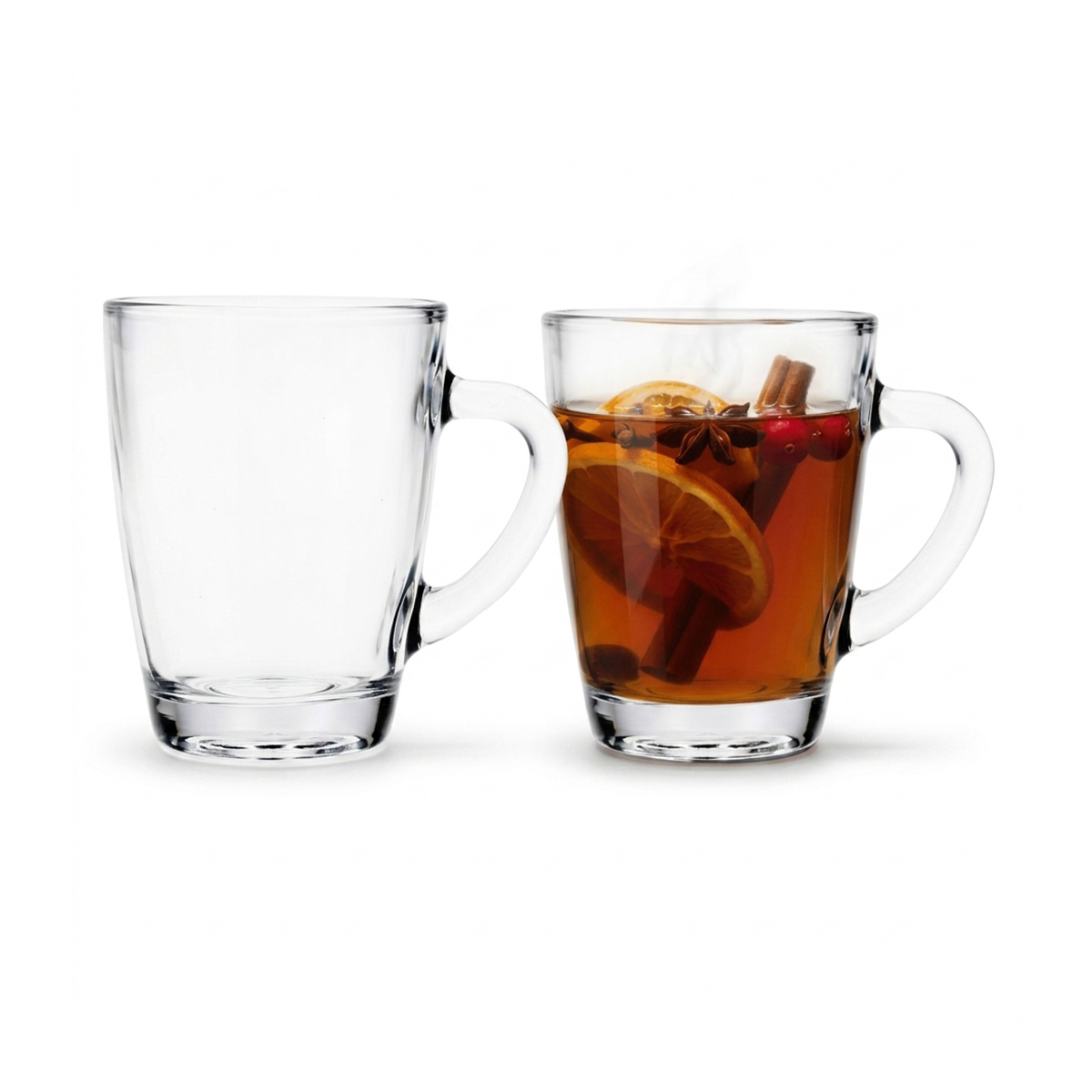Tazza da caffè in vetro Vega con manico - 250 ml