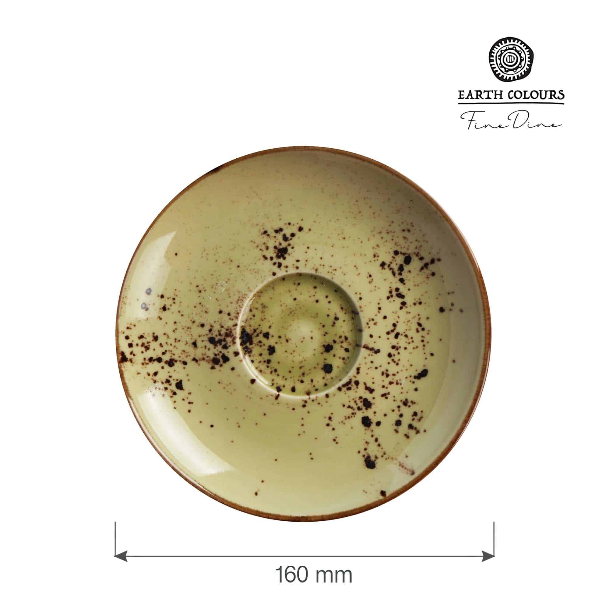 Piattino da cappuccino Olive - 160 mm | Fine Dine