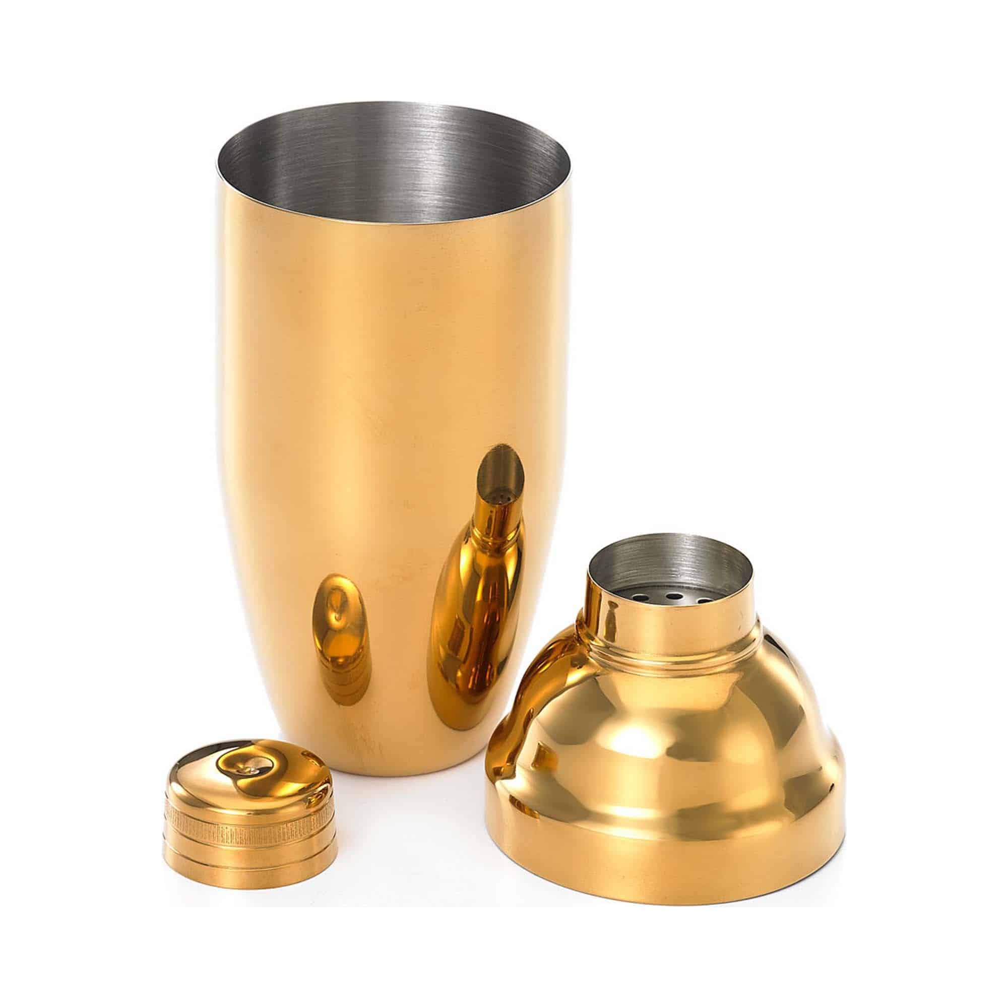 Set da 3 pezzi di shaker da cocktail giapponesi, placcato oro | BarFly