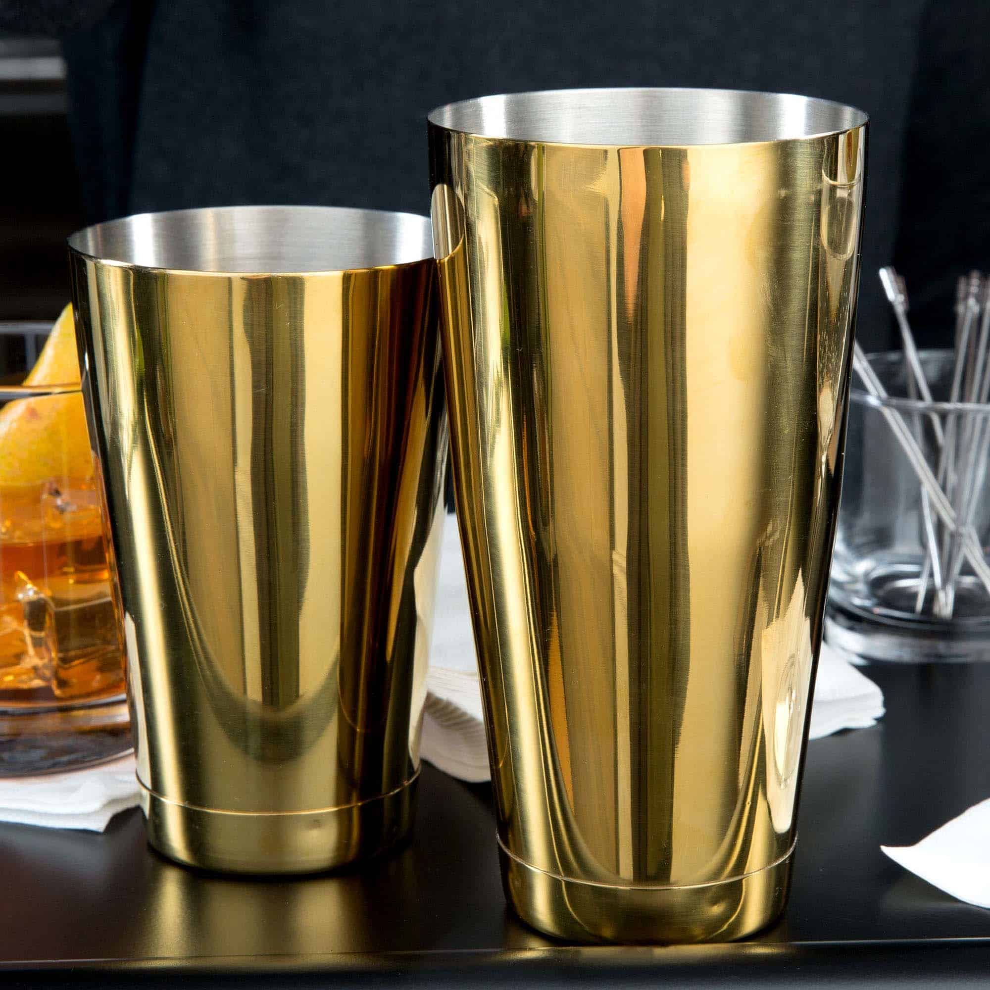 Set per miscelare cocktail / lattine, dorato | BarFly