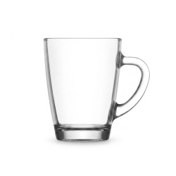Tazza da caffè in vetro Vega con manico - 250 ml