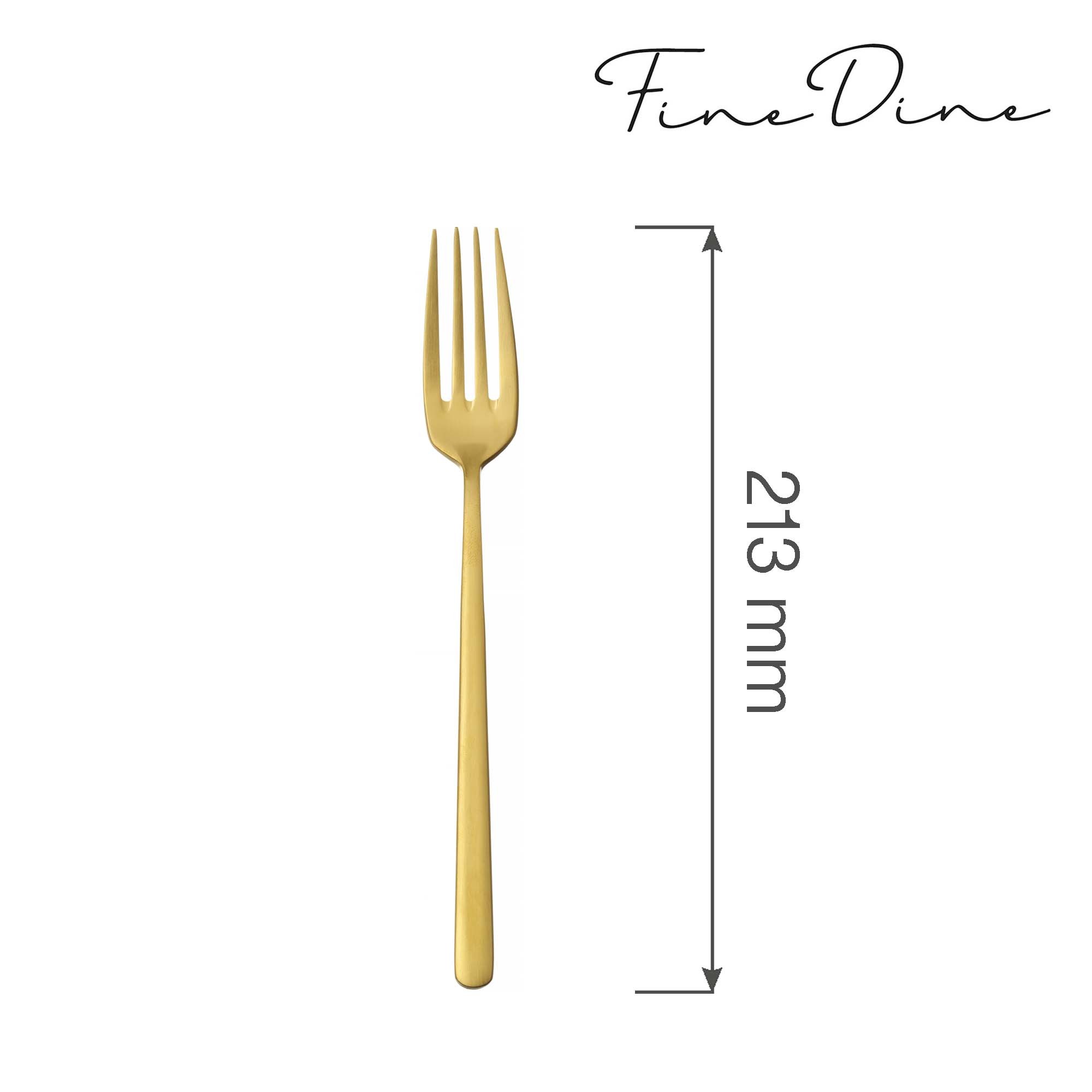 Amarone Gold forchetta da tavola - 213 mm - set 12 pz | OVE