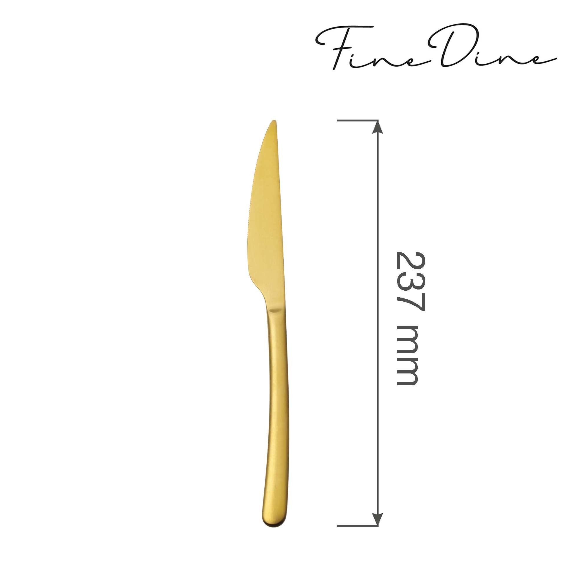 Amarone Gold coltello da tavola - 237 mm - set 12 pz | OVE