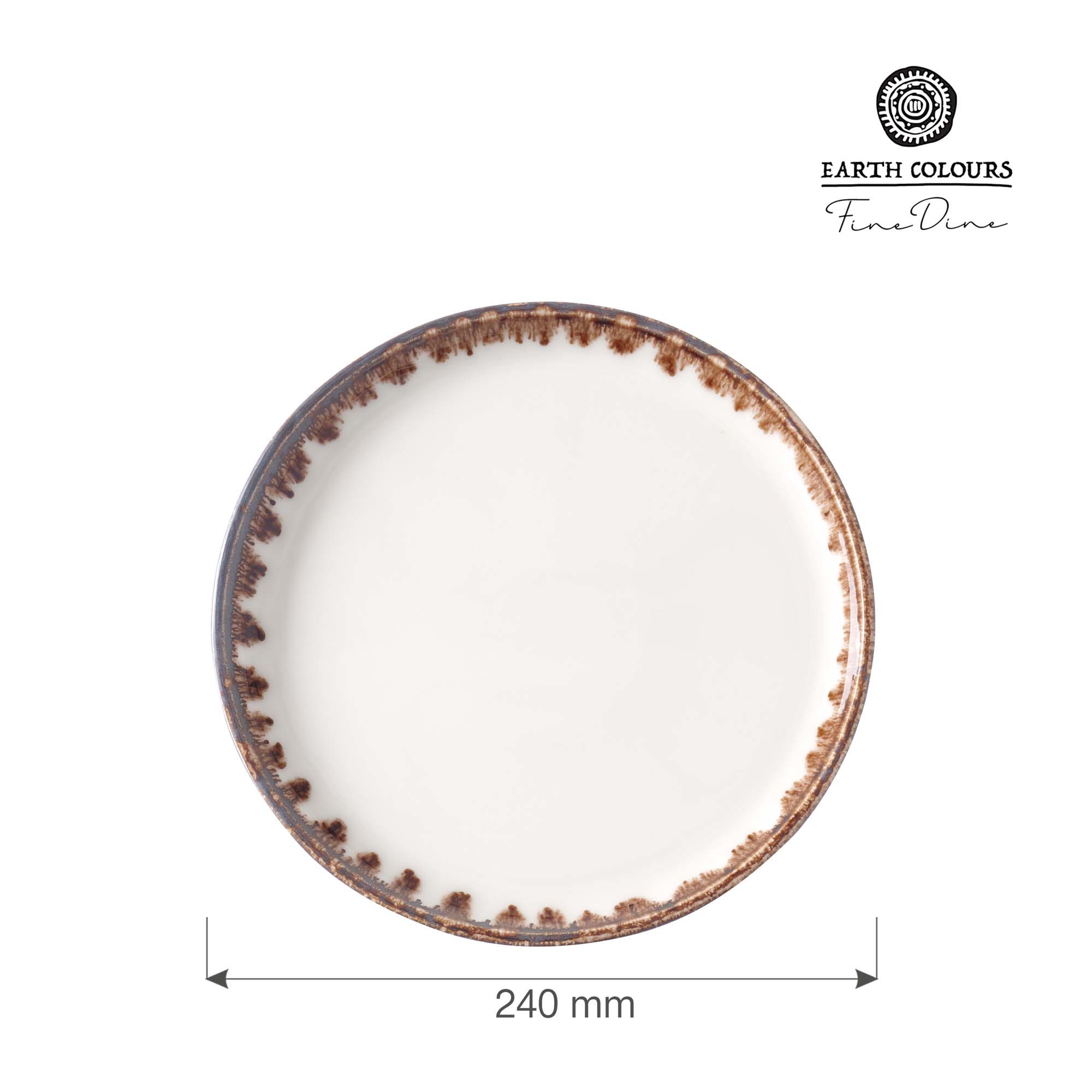 Piatto piano Vaniglia - 240 mm | Fine Dine