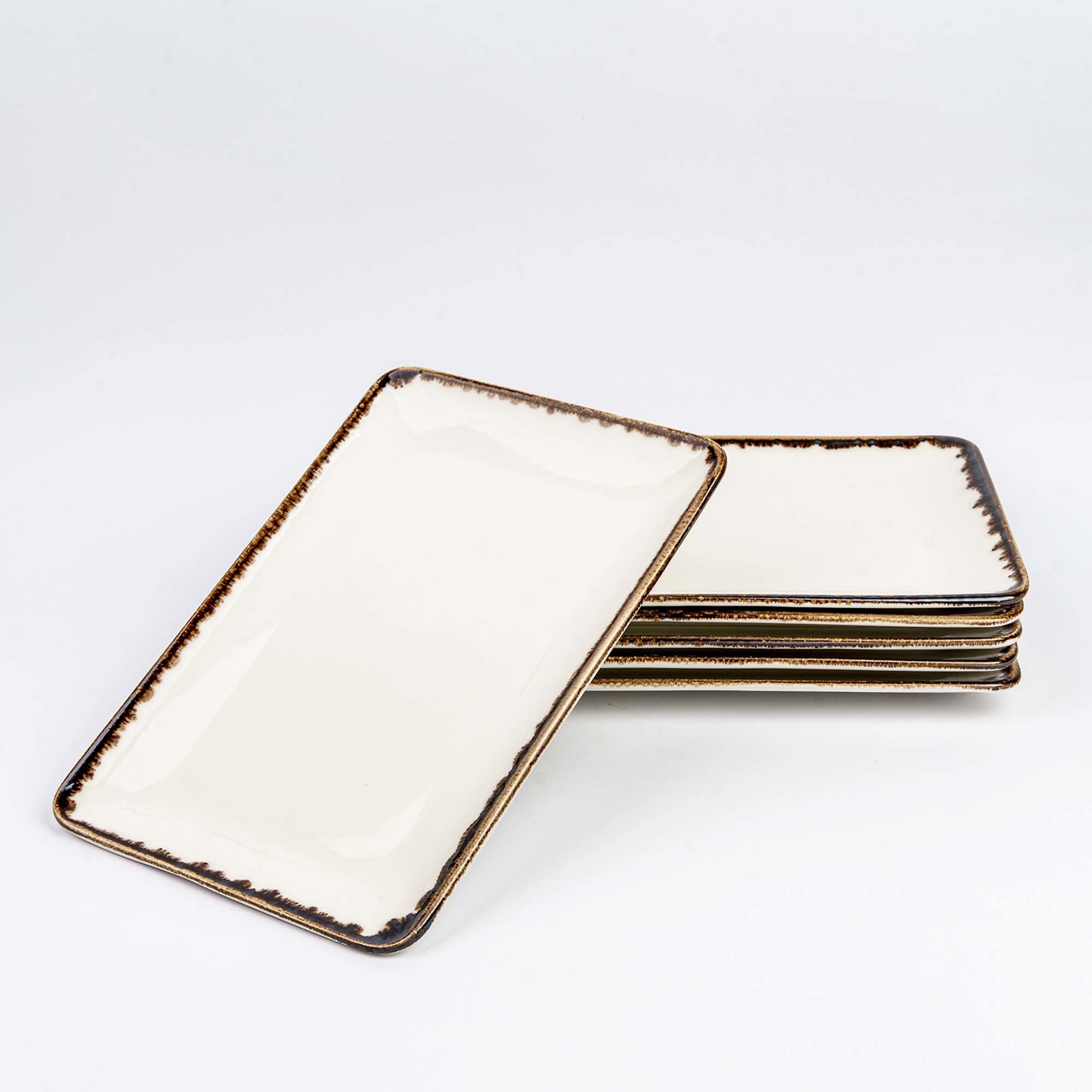 Piatto rettangolare color vaniglia - 300x150 mm | Fine Dine