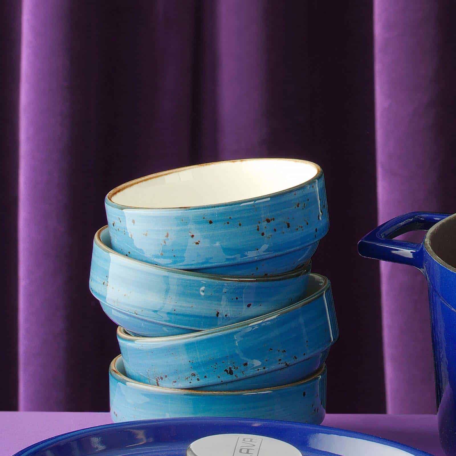 Ciotola impilabile Iris - 120 mm - blu | Fine Dine