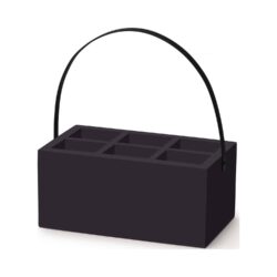 Madeira Black contenitore per posate e tovaglioli 280x180x120 mm | Fine Dine