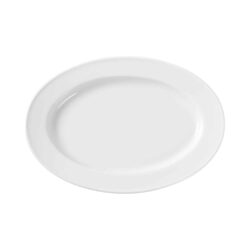 Piatto ovale Bianco - 210x140 mm | Fine Dine