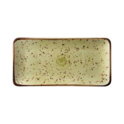Piatto rettangolare color oliva - 300x150 mm | Fine Dine