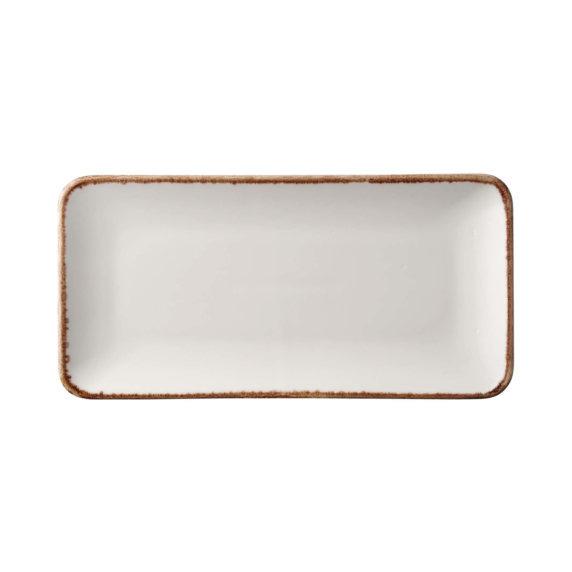 Piatto rettangolare color vaniglia - 300x150 mm | Fine Dine