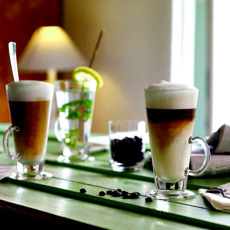 Bicchiere in vetro per latte macchiato - 265 ml | Gastrokitchen
