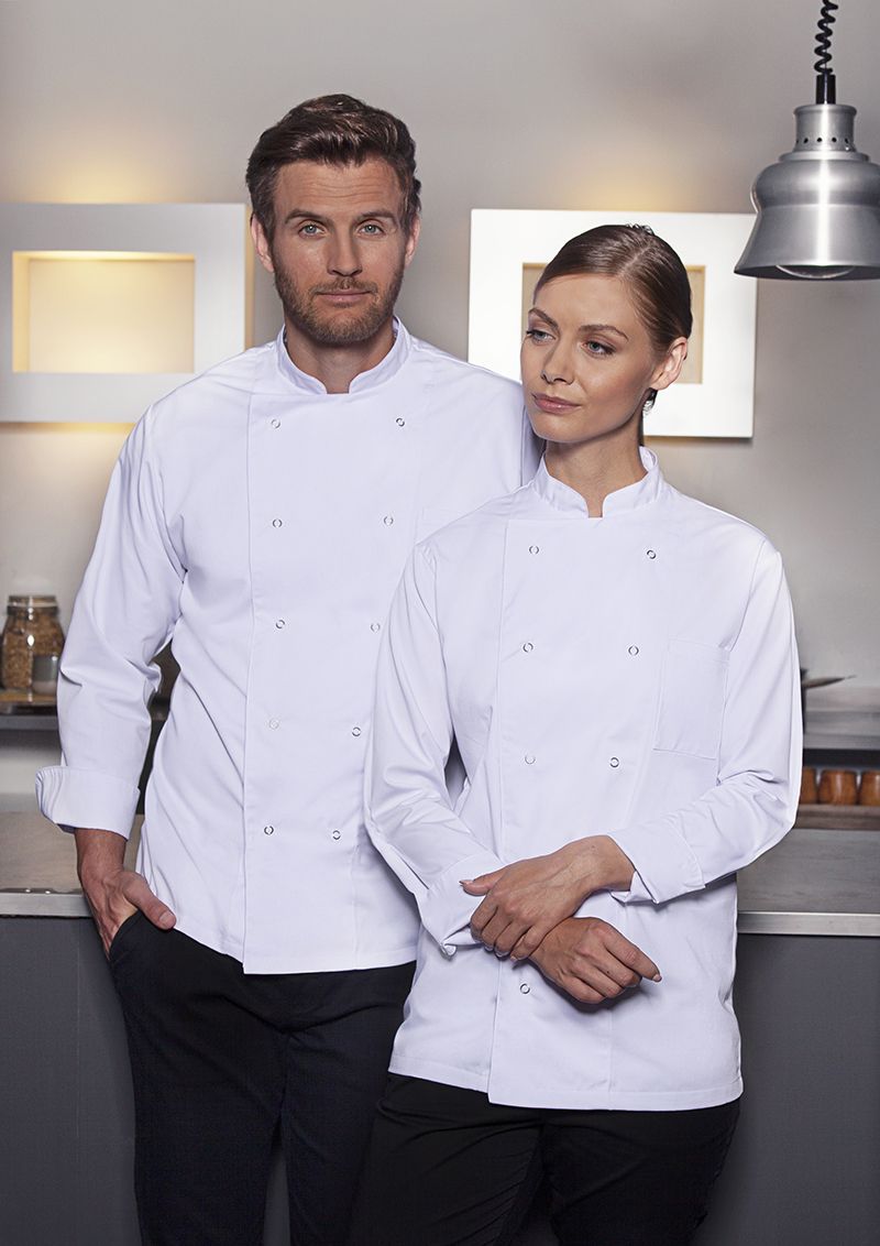 Giacca da cuoco Basic, L bianca