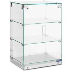 Vetrina in vetro - 60 l - 3 ripiani | Royal Catering