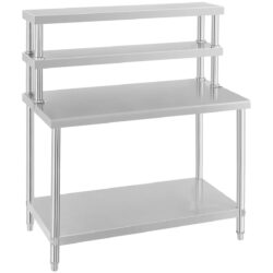 Tavolo da lavoro in acciaio inox - ECO - 120 x 60 cm | RCAT-120/60-H