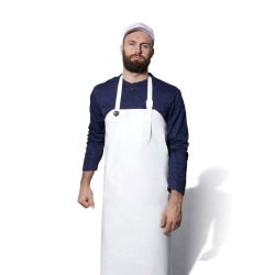 Grembiule impermeabile con fibbia - 100 x 120 cm - bianco